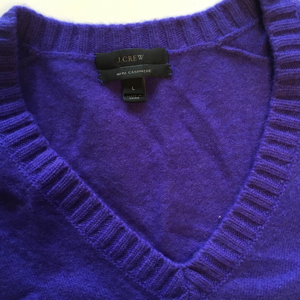 J.Crew Wool and Cashmere V Neck Sweater